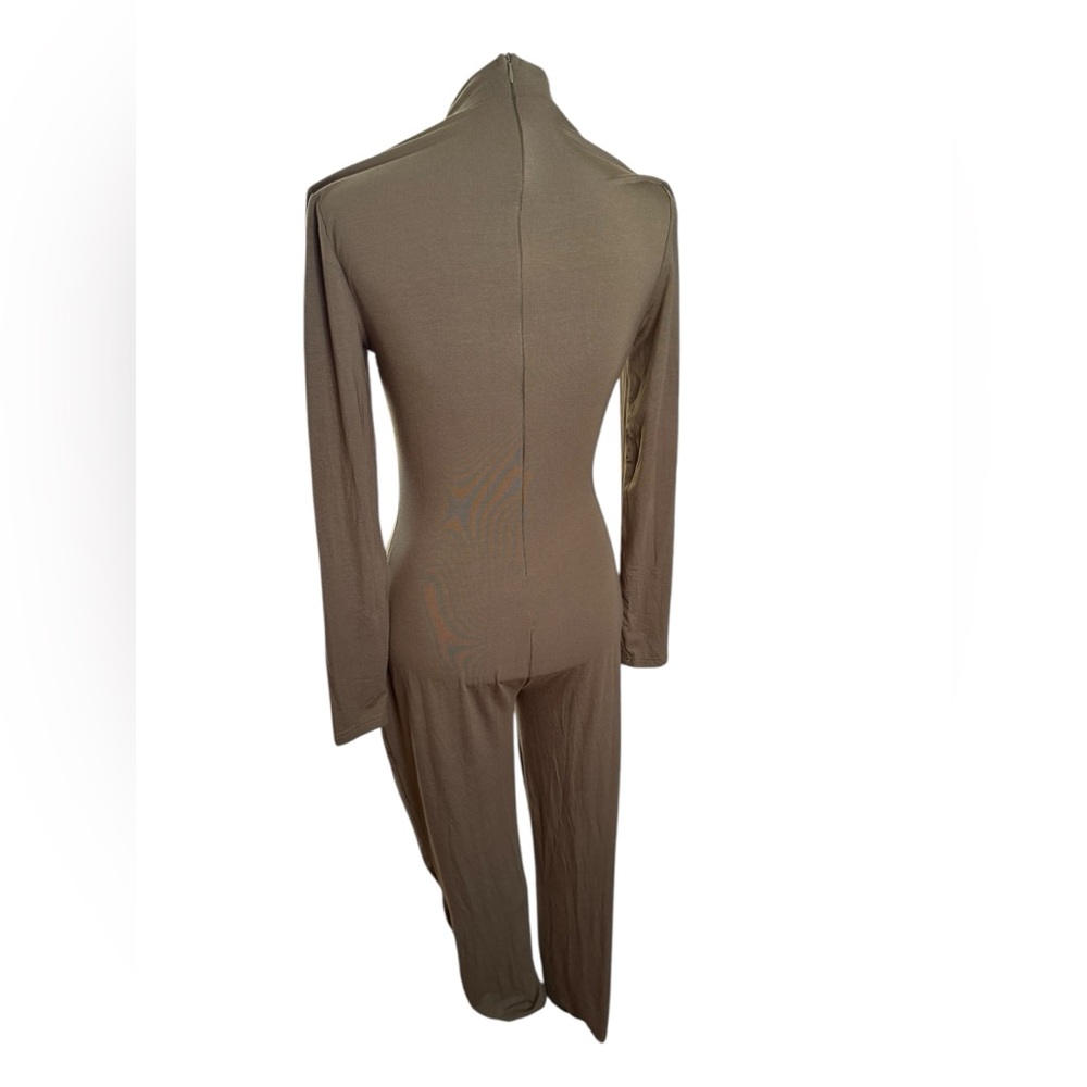 SHEIN Olive Green Long Sleeve Jumpsuit - Picture 3 of 5